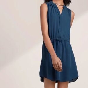 Aritzia Babaton 100% SILK Benedict Dress In Pink Large